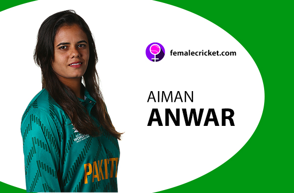 Aiman Anwer. Women's T20 World Cup 2020