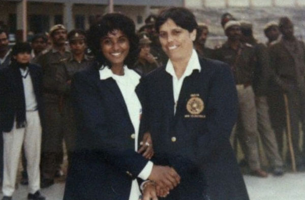 Pramila Bhat with Diana Edulji. PC: jeetwin888.com