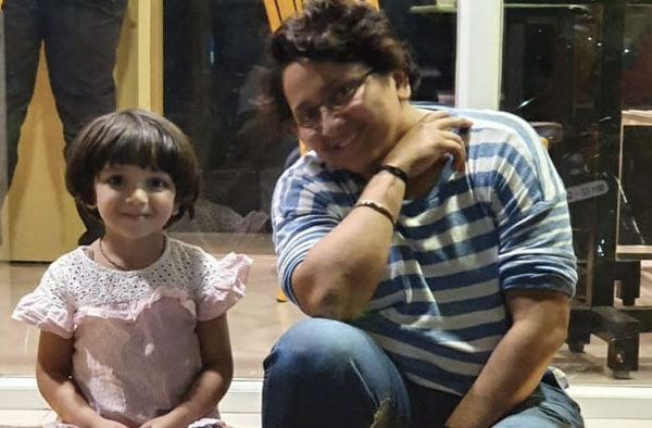 Soniya Dabir with her daughter Radha Nikhil Tanksale