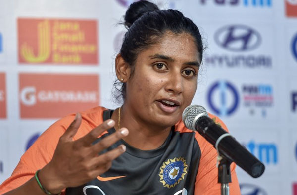 Mithali Raj at a Press Conference. PC: PTI