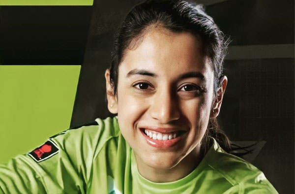 Smriti Mandhana for Sydney Thunders in WBBL 2021. PC: Twitter