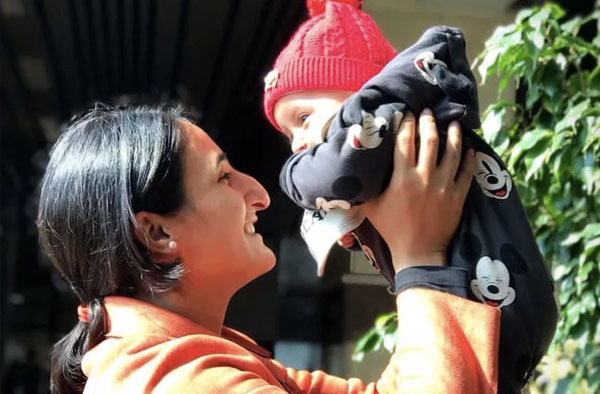 Bismah Maroof with her son. PC: Instagram