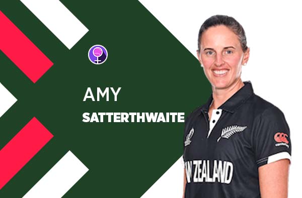 Player Profile of Amy Satterthwaite in Women's Cricket World Cup 2022. PC: jeetwin888.com