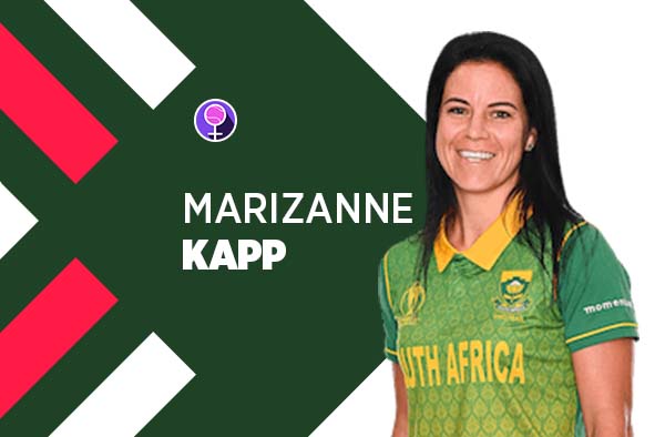 Player Profile of Marizanne Kapp in Women's Cricket World Cup 2022. PC: jeetwin888.com
