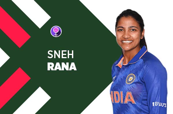 Player Profile of Sneh Rana in Women's Cricket World Cup 2022. PC: jeetwin888.com