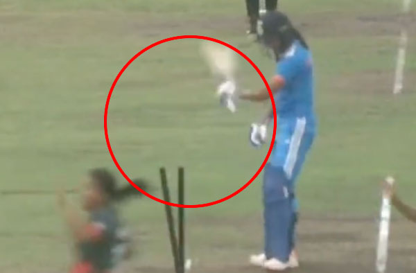What action was taken against Harmanpreet Kaur for her behaviour in Bangladesh?