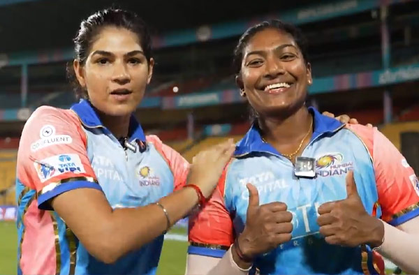Yastika Bhatia, Sajana Sajeevan. PC: WPL