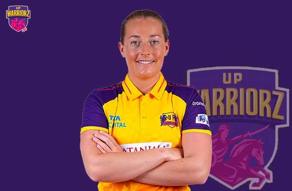 Sophie Ecclestone for UP Warriorz in WPL. PC: Female Cricket