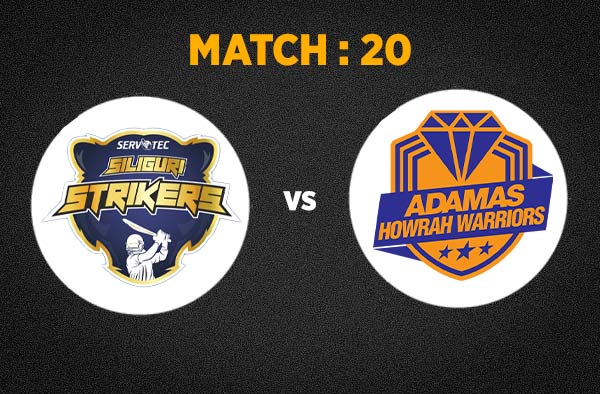 Match 20 Servotec Siliguri Strikers vs Adamas Howrah Warriors