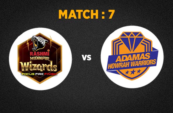 Match 7 Rashmi Medinipur Wizards vs Adamas Howrah Warriors
