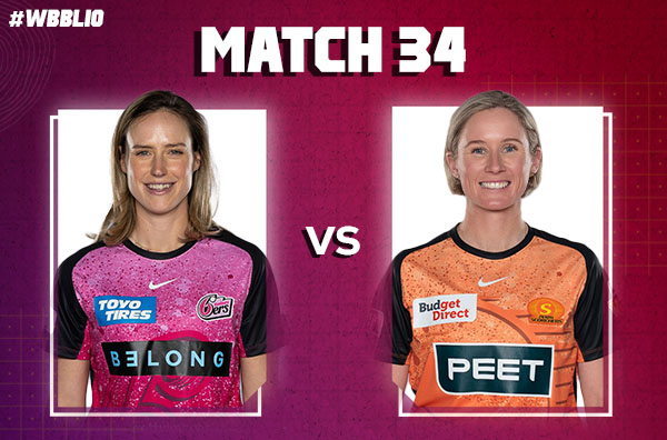 Match 34: Sydney Sixers Women vs Perth Scorchers Women | Squads | Players to Watch | Fantasy Playing XI | Live Streaming | Pitch Report