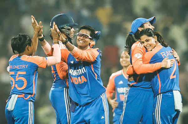 Skipper Smriti Mandhana, Richa Ghosh, and Radha Yadav guide India to their first T20I series victory at home after 5 years