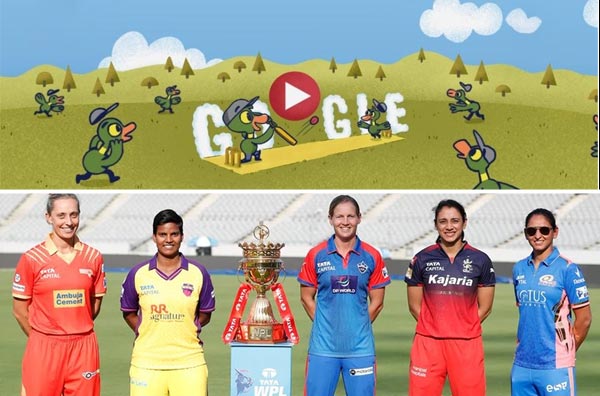 Google Doodle Celebrates Women's Premier League 2025