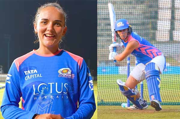 "Tumchi Mumbai-Kerr aali re," says Melie Kerr as she hits the nets ahead of WPL 2025