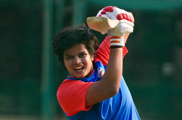 Shafali Verma has a hit; PC: Delhi Capitals