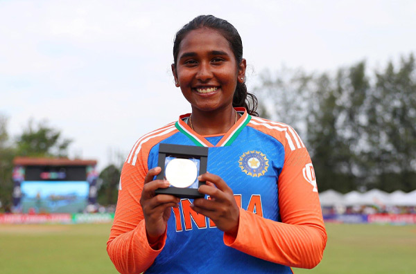 Gongadi Trisha clinches both the Player of the Tournament and the Final
