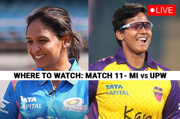 Where to Watch Match 11 of WPL 2025 – Mumbai Indians vs UP Warriorz? Live Streaming Details