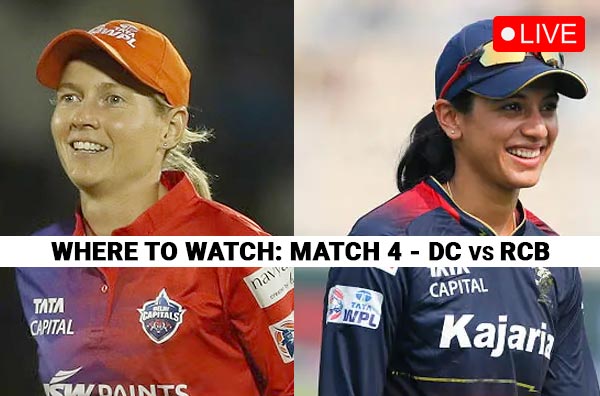 Where to Watch Match 4 of WPL 2025 – Delhi Capitals vs Royal Challengers Bengaluru? Live Streaming Details