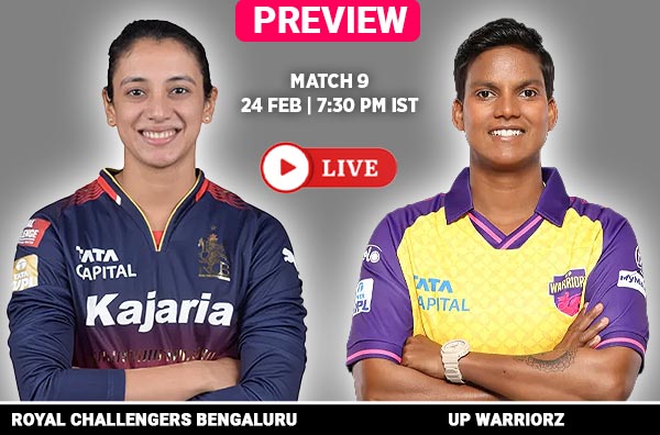Match 9: Royal Challengers Bengaluru vs UP Warriorz| Squads | Players to Watch | Fantasy Playing XI | Live Streaming | Pitch Report