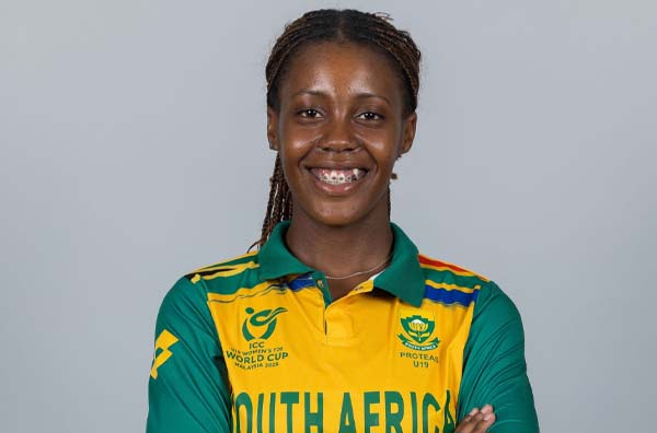 Karabo Meso for South Africa U19 Women's Cricket Team