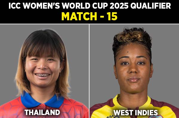 Match 15: Thailand Women vs West Indies Women | Squads | Players to Watch | Fantasy Playing XI | Live Streaming | Pitch Report