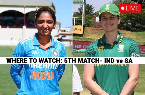 Where to Watch — India Women vs South Africa Women, Match 5 | Live Streaming & Broadcast Details