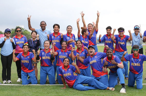 Historic Feat: Nepal Women’s Team Scripts History by Qualifying for World Cup Global Qualifier. PC: CAN