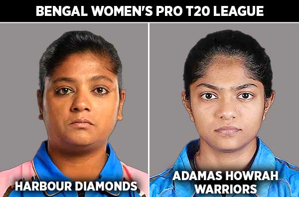Match 29: Harbour Diamonds Women vs Adamas Howrah Warriors Women | Squads | Players to Watch | Fantasy Playing XI | Live Streaming | Pitch Report