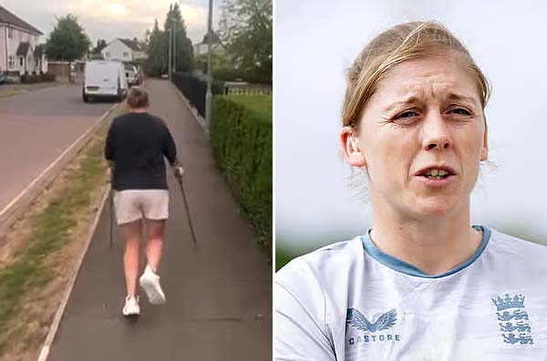 “Crutches are in the bin", Heather Knight Shares Road-to-Recovery Update