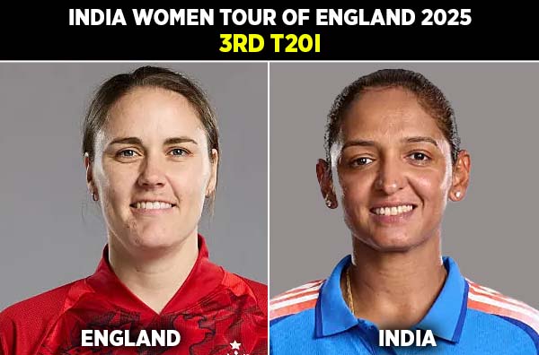 3rd T20I: England Women vs India Women | Squads | Players to Watch | Fantasy Playing XI | Live Streaming | Pitch Report