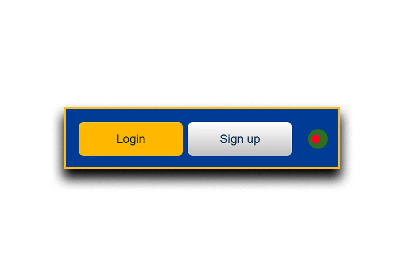 Login and registration button